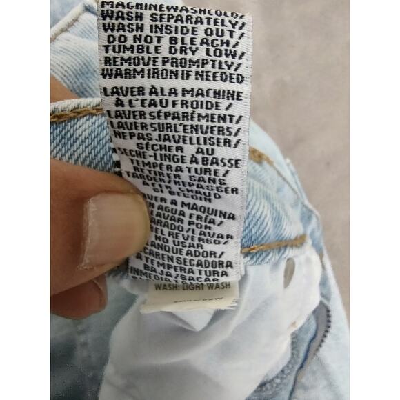 Celebrity Pink, Womens, Cut-off Shorts, Distressed, Frayed Hem, Blue, Size 17/33 - Picture 9 of 10